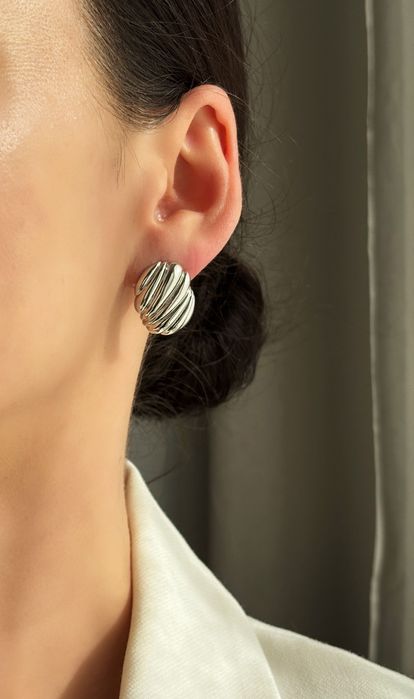 Kolczyki Zezu eleganckie sztyft unikat