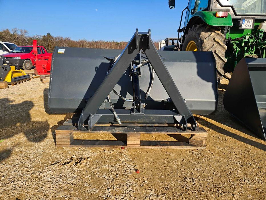 Łyżka/ łycha na tył ciągnika/ przedni TUZ z KIPREM HYDRAULICZNYM dowóz