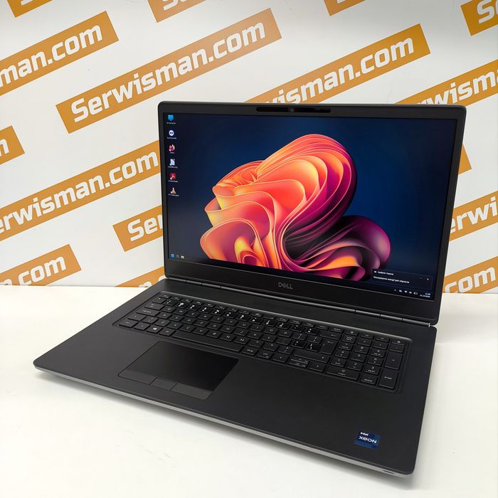Laptop DELL Precision 7760 Stacja robocza XEON 8 RDZENI 64GB RAM 1TB SSD RTX A5000 16GB 17,3" FHD Windows 11 FV23% gwarancja 12 miesięcy