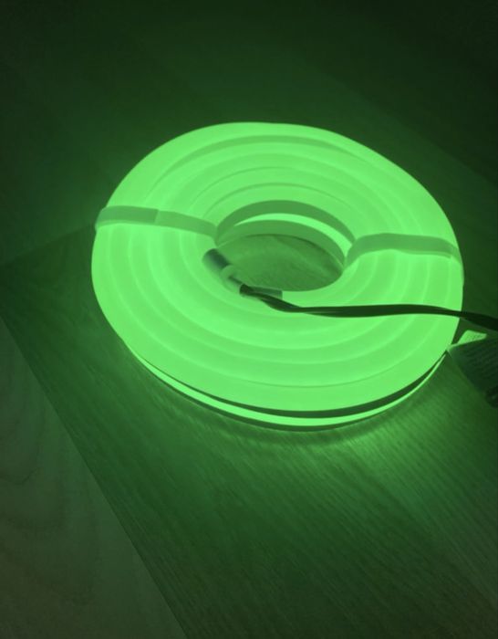 Zestaw LED Neon Flex 24V - 5m zielony (Komplet IP44)