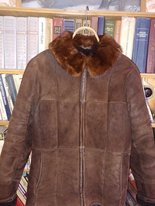 Дубленка. Натуральный мех. Воротник норка. 46 размер