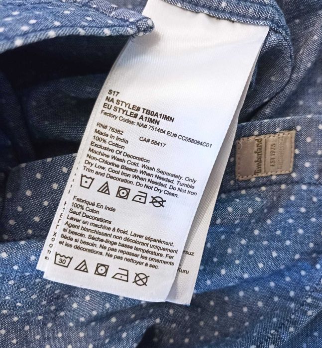 Timberland slim fit koszula na krótki rękaw XL