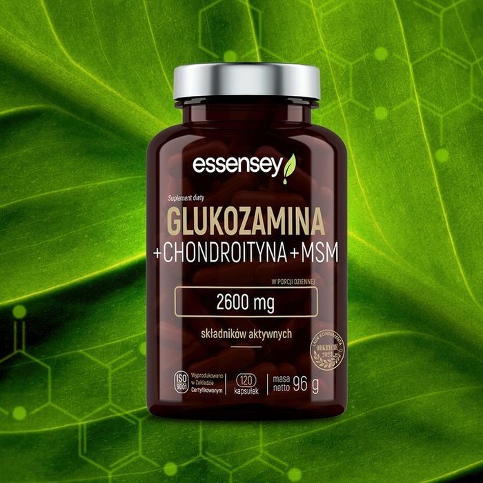 glukozamina kompleks na mocne stawy i kości + chondroityna + msm 2600mg
