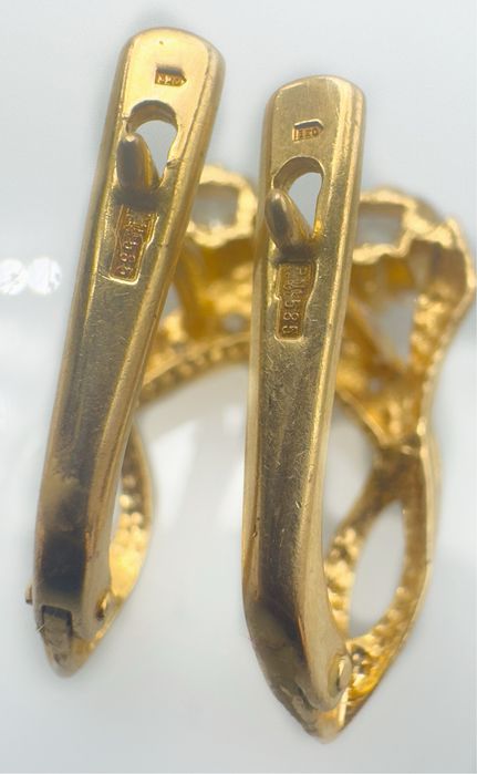 Серьги золотые 585