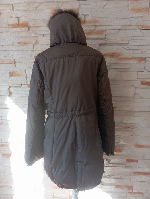 Puchowa kurtka damska z lisem TruTrussardi r 44.  C.P.W.