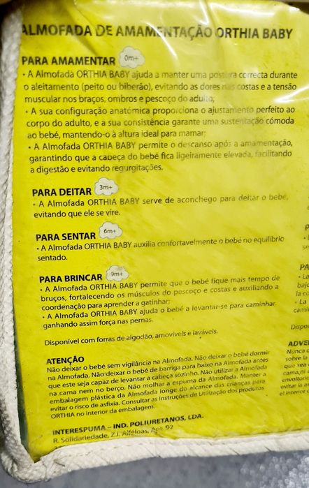 Almofada amamentar orthia amamentação