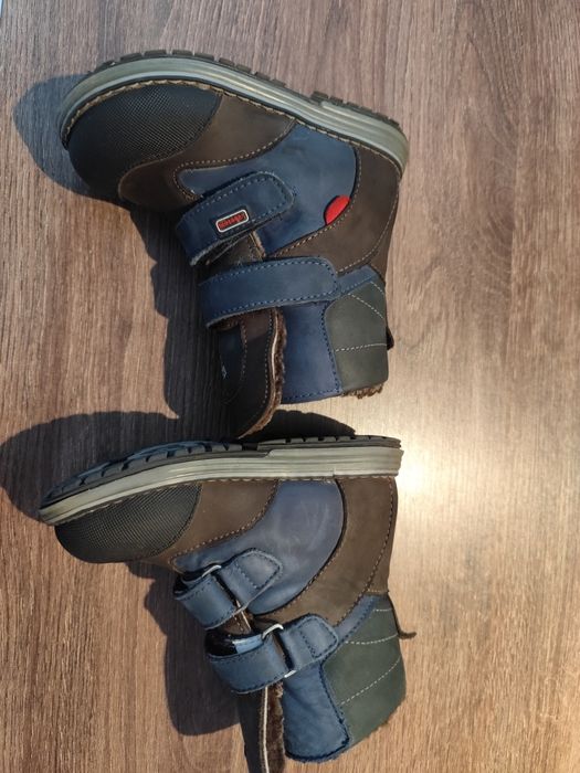 Шкіряні ортопедичні чобітки для хлопчика