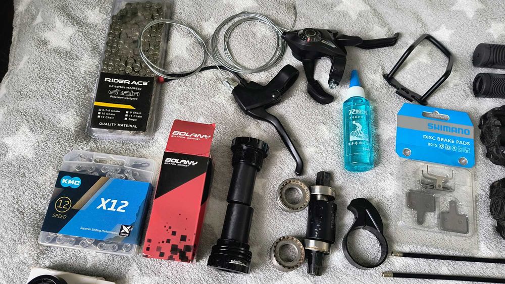 Зірочки/ шатуни/ каліпери/ замки/ колодки/ ланцюги для велосипеда