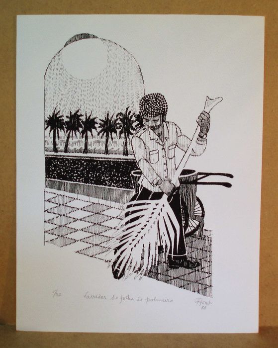 Coleção de 40 serigrafias assinadas sobre Angola