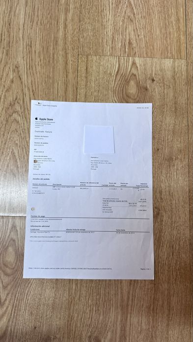 Mac book pro 15 “ ano 2014