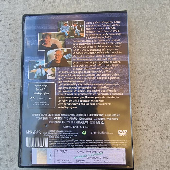 DVD Os Últimos Dias