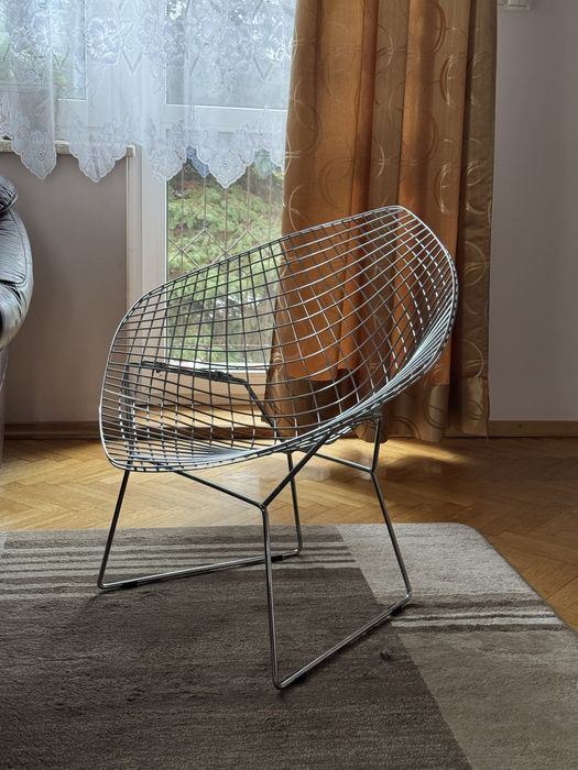 Fotel metalowy Bertoia Diamond chair
