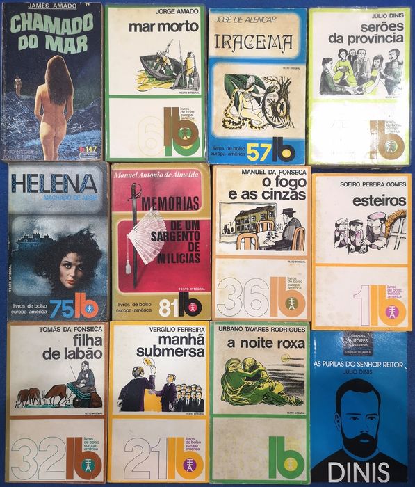 Livros de bolso Autores portugueses e lusófonos