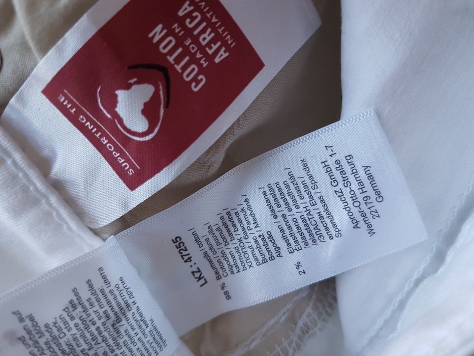 S 36 Arizona Denim spodnie damskie 3/4 białe na lato spodenki bawełna