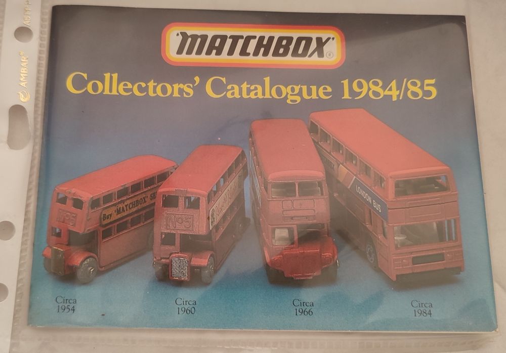Lote catálogos Matchbox de 1983 a 1989