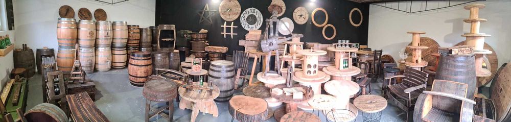 Blat drewniany ze szpuli loftowy 60 cm na stolik okrągły duży wybór