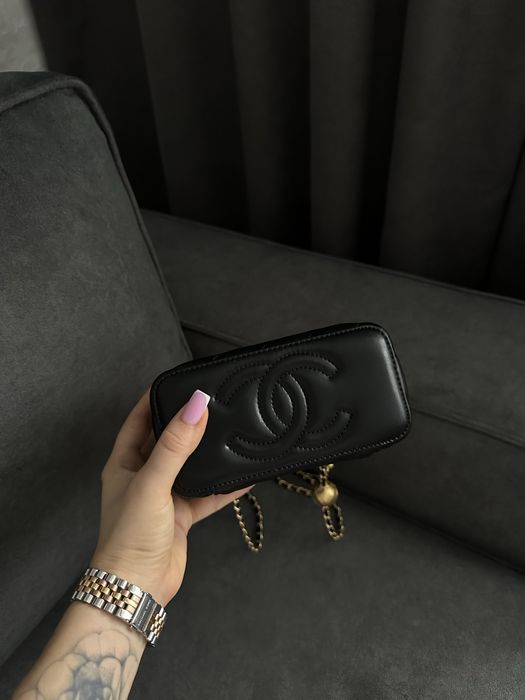 Шкіряна сумка chanel бочонок, шанель