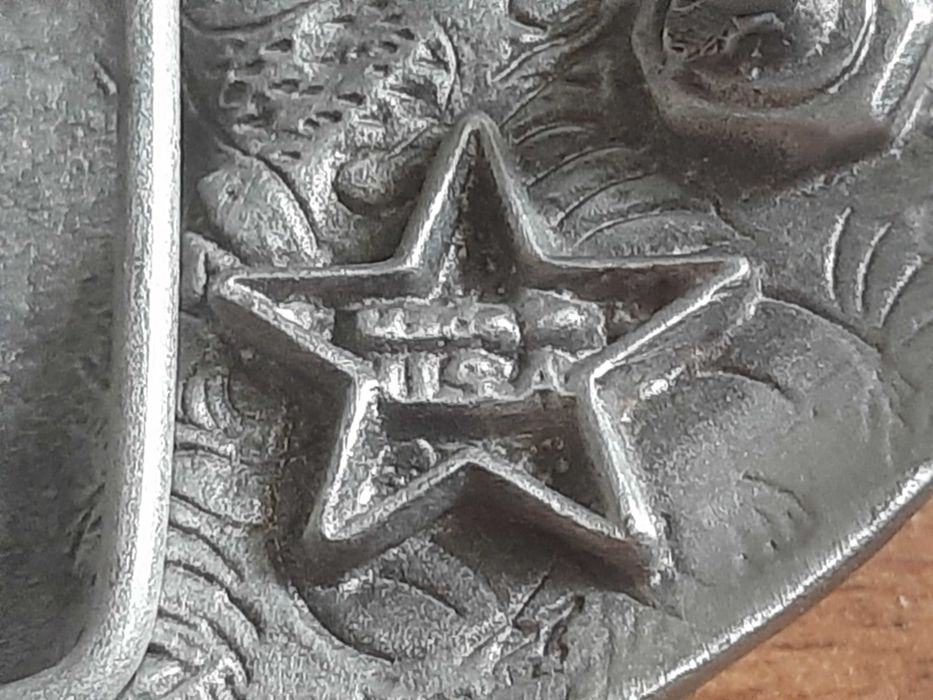Пряжка для байкерського ременя вінтажна і крута (Made in USA)
