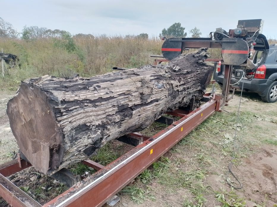 Tartak mobilny przewozny  przecieranie tarcicy u klienta