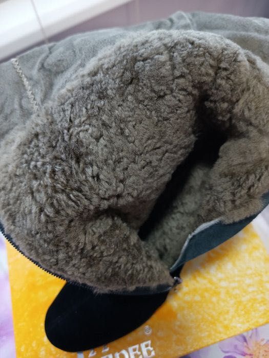 Ботфорти єврозима нові, 38р, шкіра/цегейка