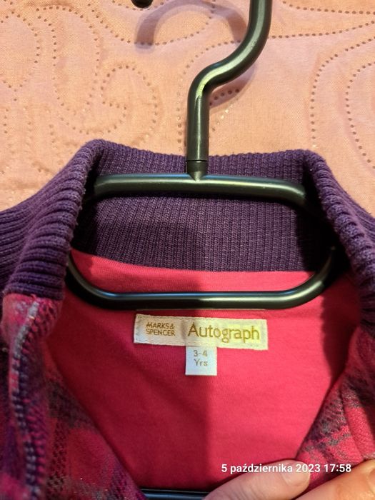 Płaszcz dla dziewczynki Marks&Spencer 3-4 lata.