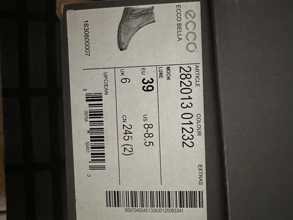 Демі ботінки / черевики Ecco Bella US 8-8,5