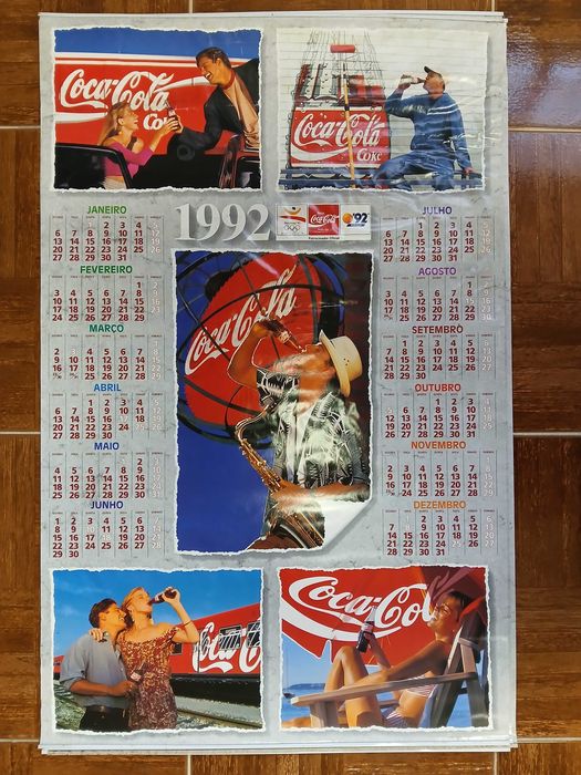 Cartazes publicitários Coca-cola 1988 e 1992