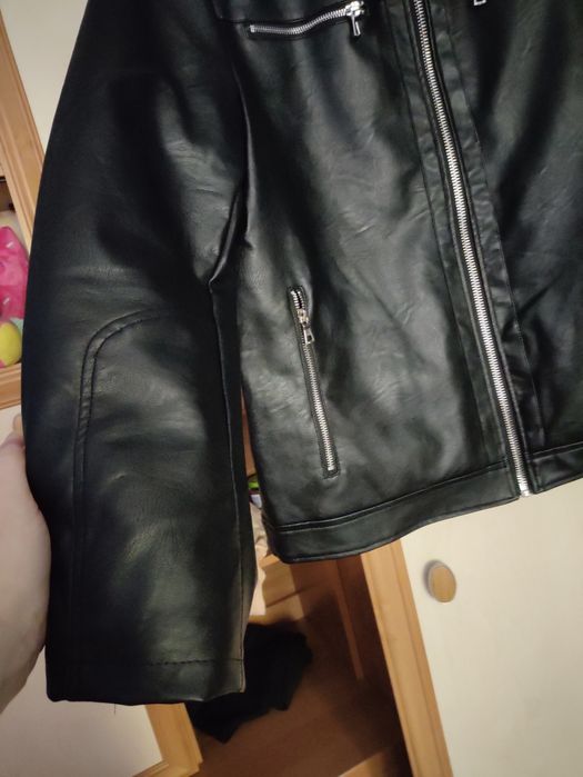 Kurtka męska ze skóry ekologicznej