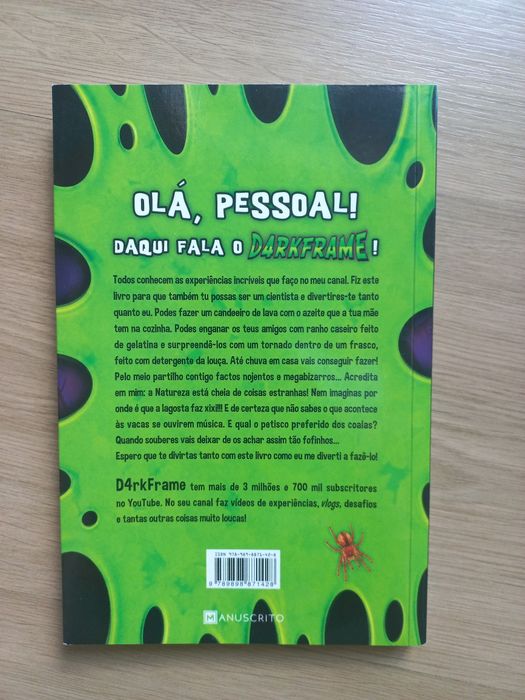 Livro "Experiências Loucas e Factos Bizarros" de D4RKFRAME