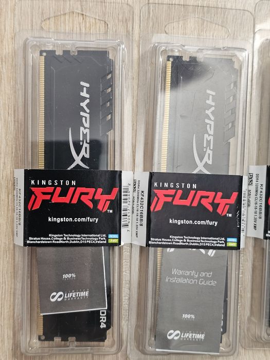 Оперативна пам'ять Kingston hyper X Fury 3200Mhz DDR4 16gb