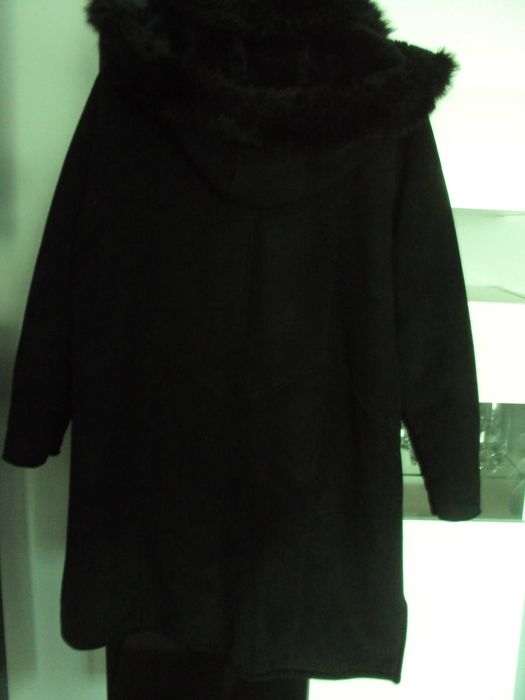 Kożuch ekologiczny z kapturem