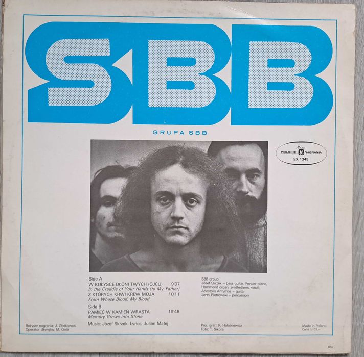 SBB Pamięć. Płyta winylowa z 1975 roku