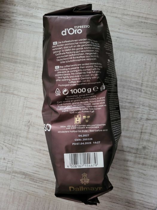Dallmayr Espresso d'Oro, 1kg