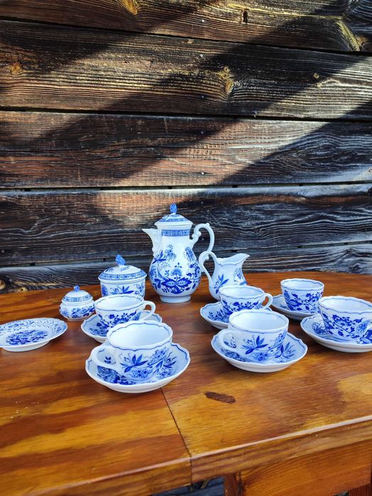 Porcelanowy Serwis 6 os - Hutschenreuther - wzór cebulowy - Design D31