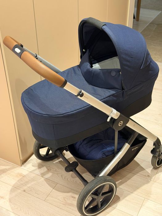 Коляска / візок Cybex Balios S Lux Silver 2 в 1 Ocean Blue