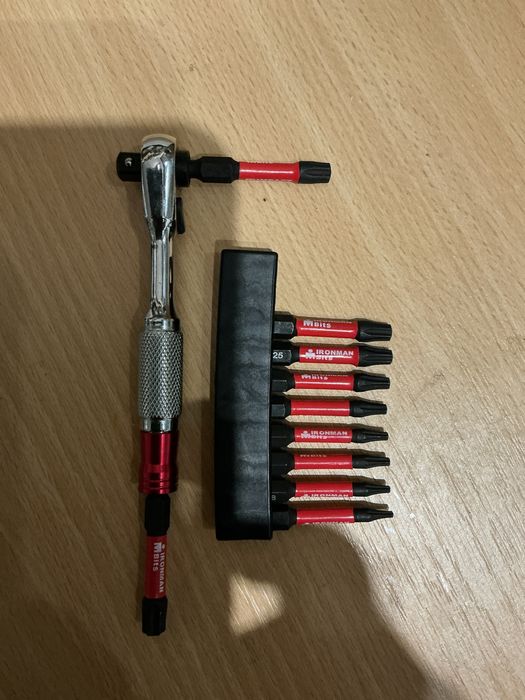 Набор комплект біти торкс та тріскачка інструменти преміум класу міцні