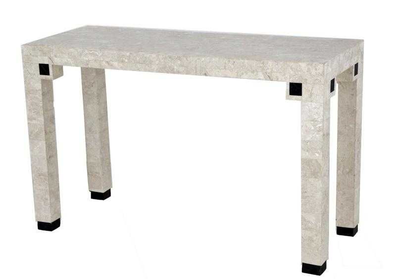 Consola folheada a pedra