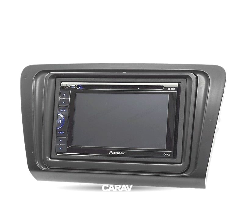 MOLDURA ADAPTADOR PRETO PARA RADIO 2-DIN PARA SKODA OCTAVIA 13+