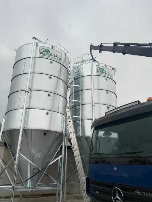 Silos Zbożowy Paszowy Lejowy 3/5/6/8/9/12/15/18/20/25/30/35/40 t