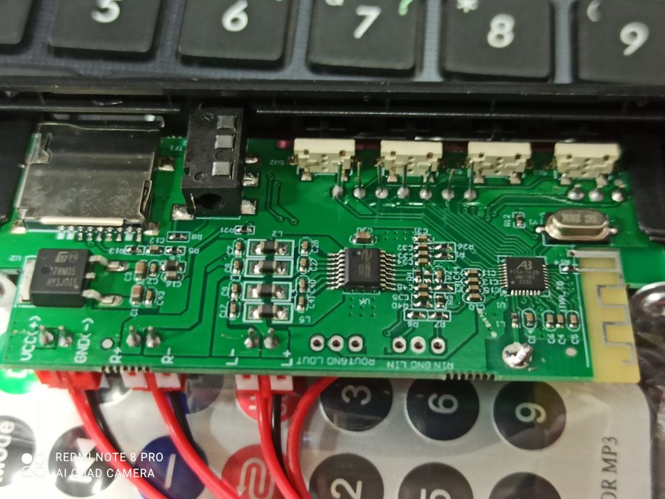 МР3 модуль з пультом ДК та Bluetooth, WAV+APE+MP3