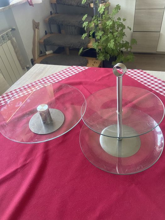 Talerz na tort i stojak
