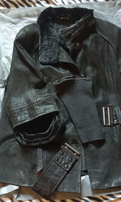 Куртка  трансформер кожа натуральная женская 50/52/54