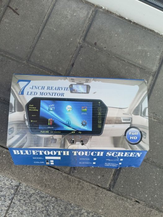 Wyświetlacz do kamerki cofania bluetooth, USB