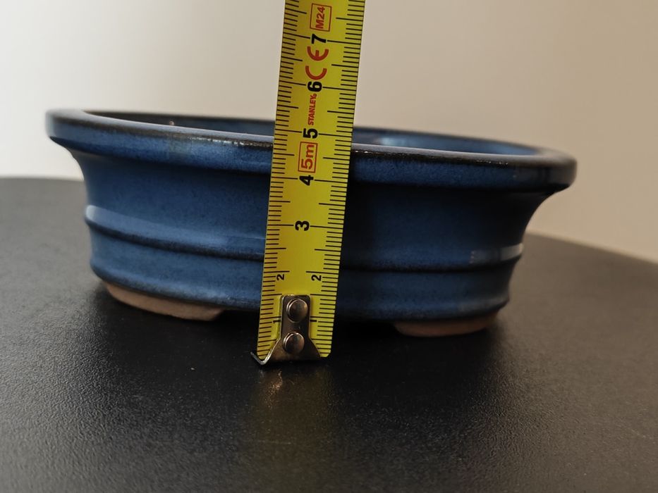 Vaso para bonsai em azul