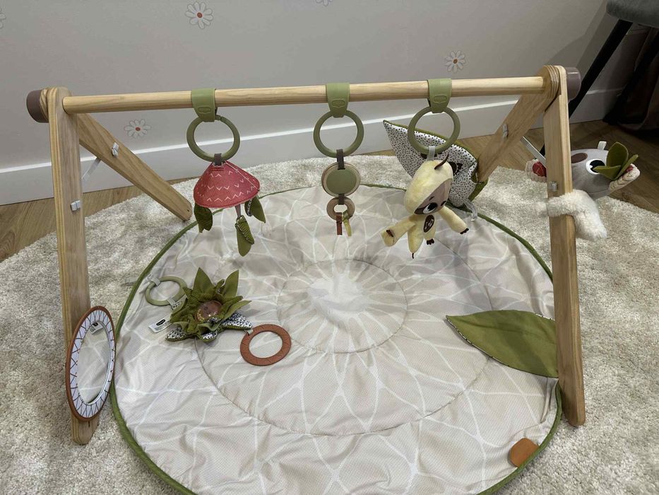 Mata Edukacyjna z drewnianym stojakiem- Boho Chic