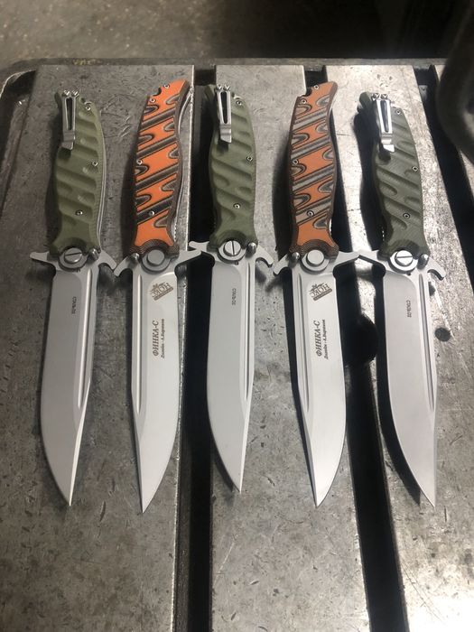 Складной нож Розкладний ніж Финка С Нокс з кліпсою