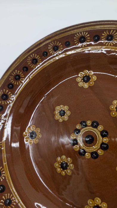 Talerz ceramiczna, ręcznie malowana