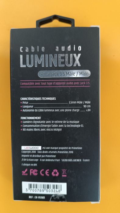 Аудіо кабель AUX jack 3,5