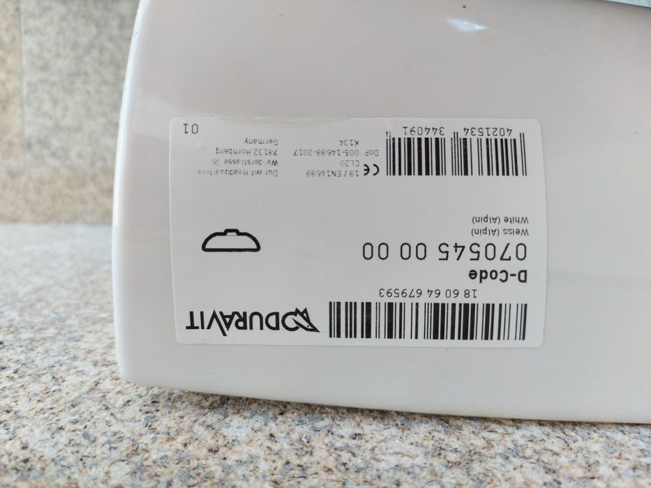 3 Lavatórios Brancos Duravit Novos 45 x 34 cm