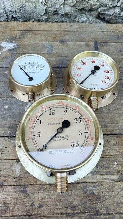 Manómetros de pressão latão/metal navio bacalhoeiro